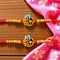 2CT Rakhi Set for Brother Bhabhi Beautiful Thread Bracelet Gift Hamper for Raksha Bandhan Celebration Rakashabandhan Gifts Sister In Law Bracelets